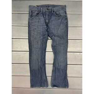 Levis 527 Jeans Mens 33X30 Blue Medium Wash Denim Bootcut Whiskered